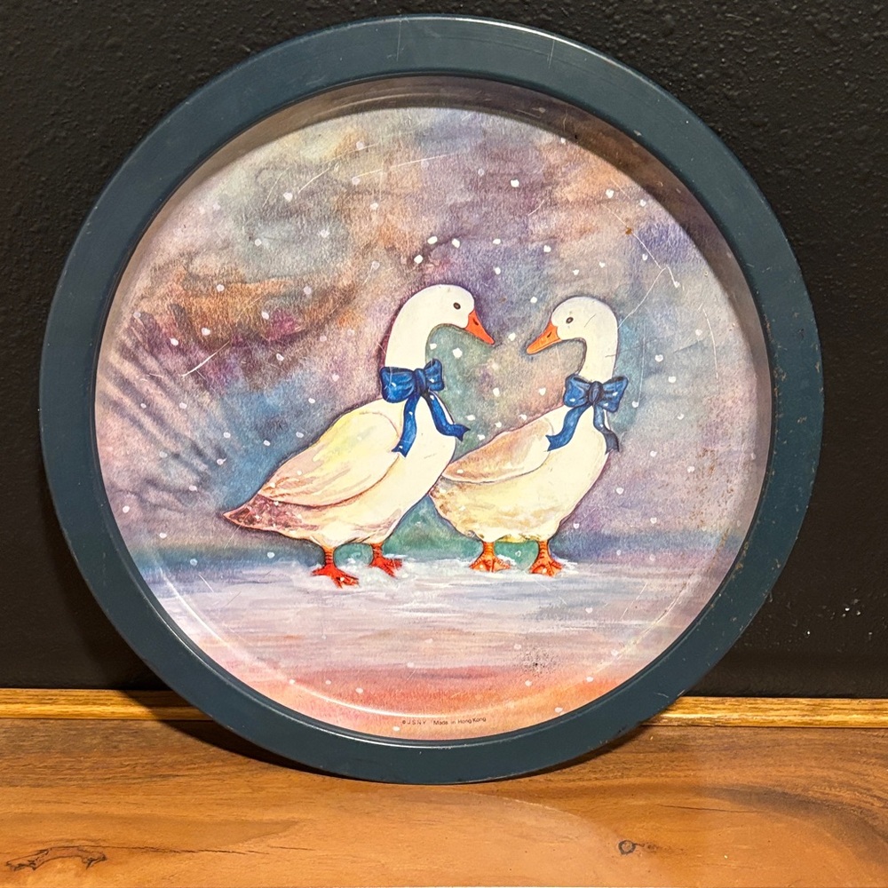 Vintage metal tray